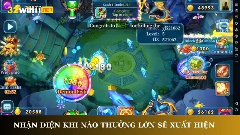 Nhận diện khi nào thưởng lớn sẽ xuất hiện